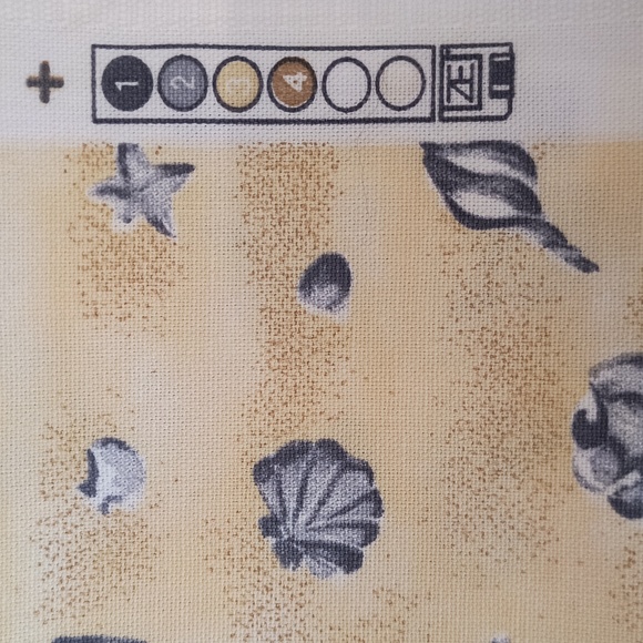 Longaberger Shell "Shoreline" Fabric - Picture 7 of 10